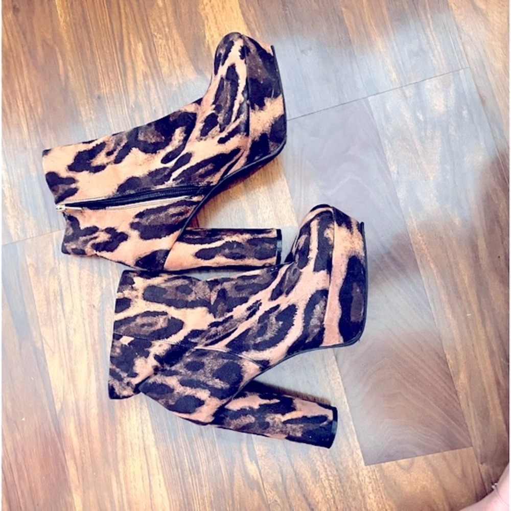 Cheetah booties